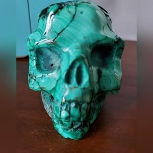 Malachite Skull